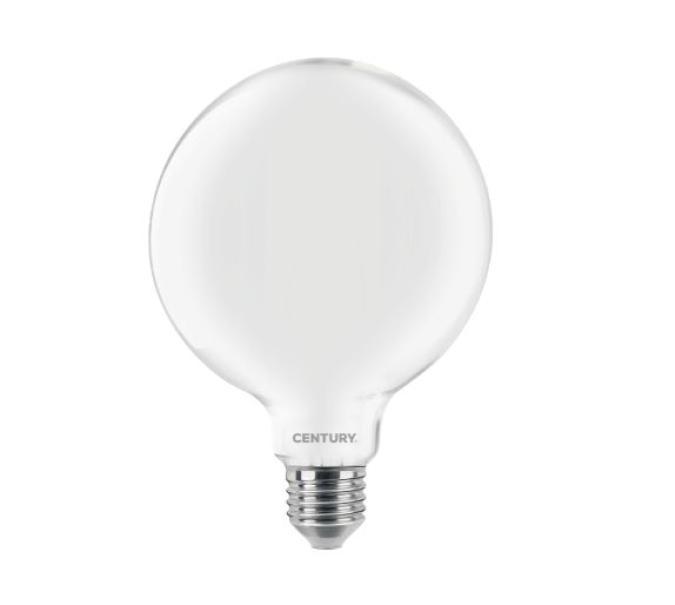 Lampadina led globo Century Incanto Saten E27 8W 3000K - INSG95-082730 01