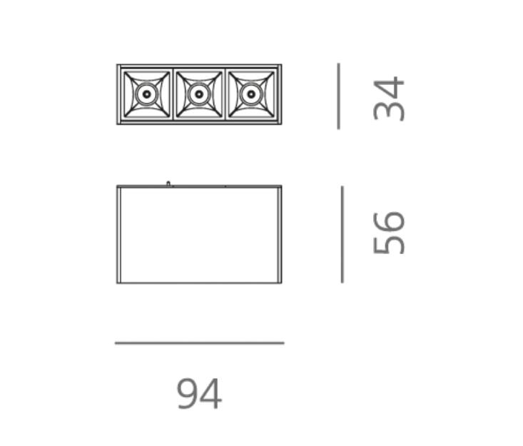 Faretto led Logica puntiforme Klik Klak 4W 3000K 24V sistema magnetico bianco - 41122 02