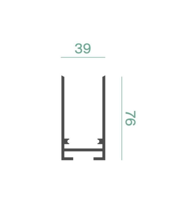 Struttura Logica Klik Klak 1m bianco - 41110 02