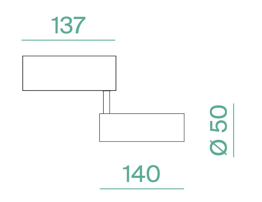 Proiettore led Logica Klik Klak 10W 4000K 24V sistema magnetico bianco - 41192 03