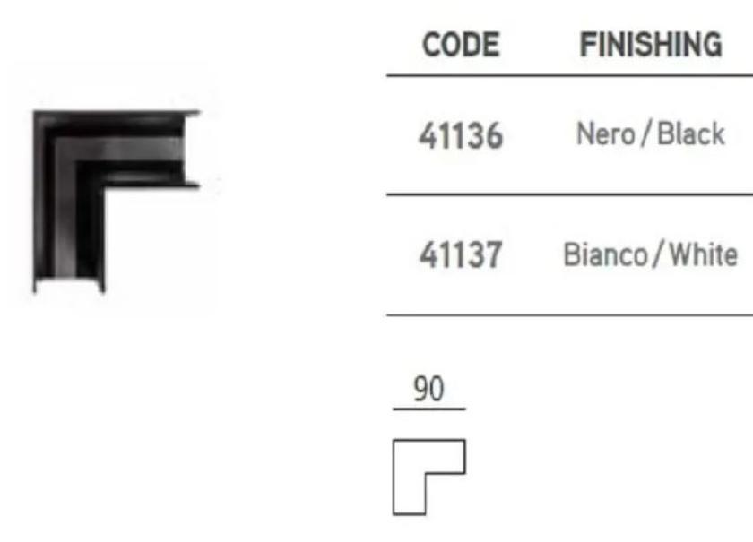 Angolo a 90 gradi Logica Klik Klak con spinotti e staffe bianco - 41137 02