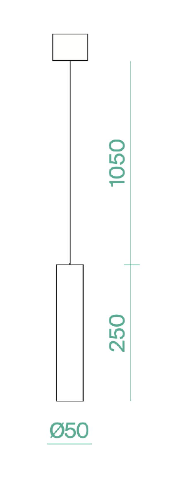 Sospensione led Logica Klik Klak 10W 3000K sistema magnetico nero - 41174 02