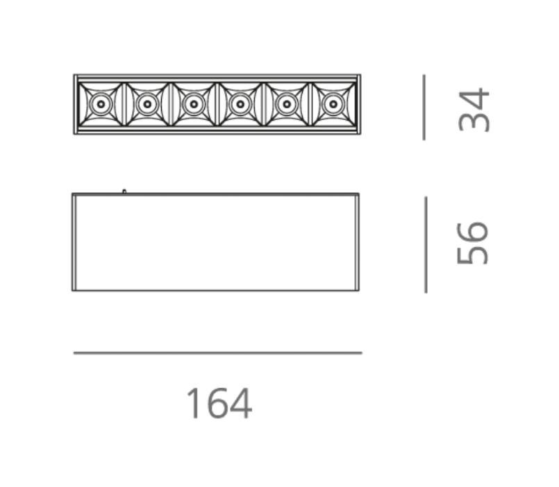 Faretto led Logica puntiforme Klik Klak 8W 4000K 24V sistema magnetico nero - 41200 02