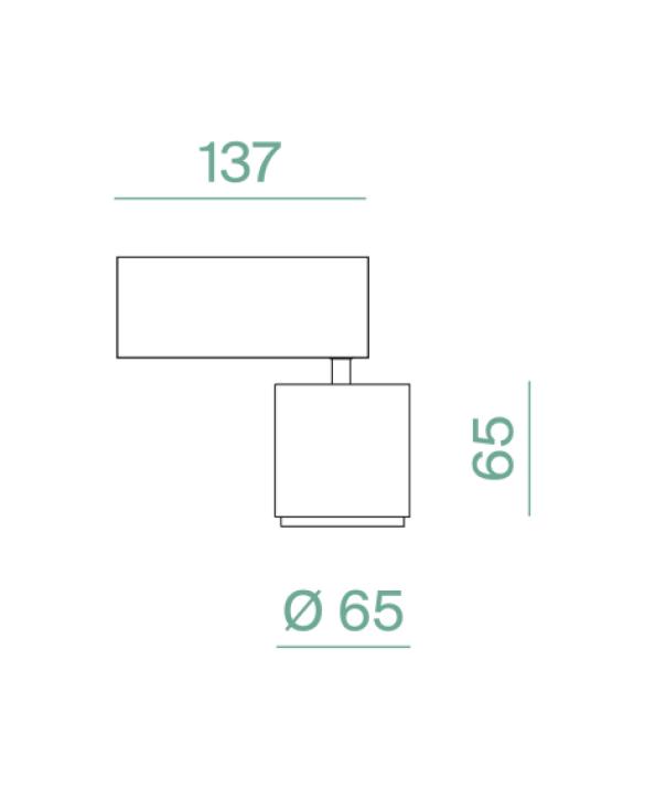 Proiettore led Logica Klik Klak 8W 3000K 24V sistema magnetico nero - 41176 02