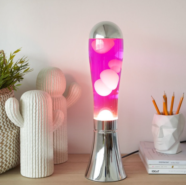 Lampada da tavolo Balvi Gifts Magma attacco E14 40W rosa - 27396 04