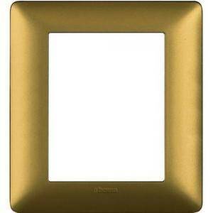 Matix placca 3+3 posti colore gold am4826mgl