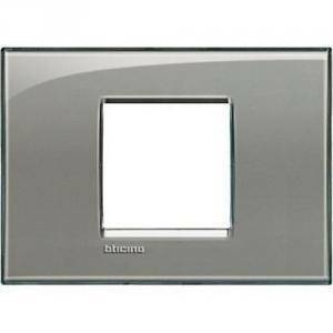 Livinglight placca 2 posti colore grigio ghiaccio lna4819kg