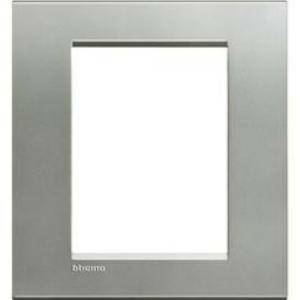 Livinglight placca 3+3 posti color argento lna4826ag