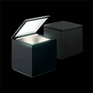 Lampada da tavolo cuboled colore nero 2w luce calda 138l