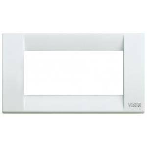 Idea placca 4 moduli metallo colore bianco 16734.01