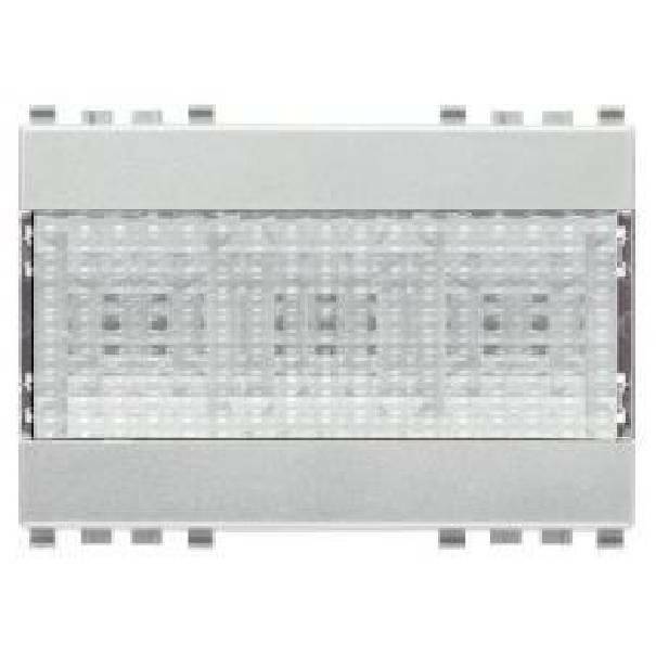 vimar vimar eikon lampada emergenza led 3 moduli 230v 20384.n - foto 1