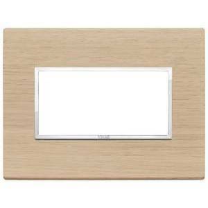 Eikon evo placca 4 moduli color rovere sbiancato 21654.32