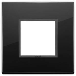 Eikon evo placca 2 moduli colore nero totale diamante 21642.88