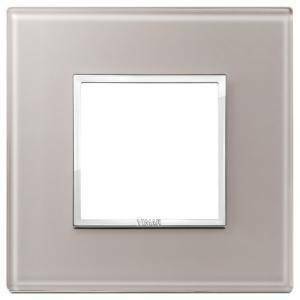 Eikon evo placca 2 moduli colore grigio perla 21642.73