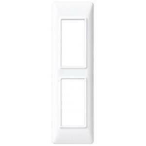 Plana placca 2 moduli tecnopolimero per pannelli colore bianco bianco 14667.01