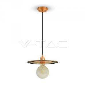 Lampadario in metallo con portalampada oro/rosa 3751