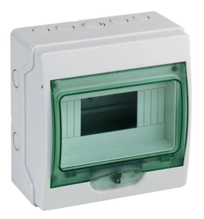 Centralino parete Schneider Electric Kaedra IP65 1 fila di 8 moduli - 10314 01