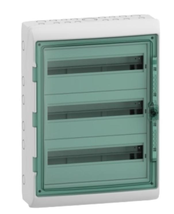 Quadro parete Schneider Electric Kaedra IP65 3 file 54 moduli - 10345 01