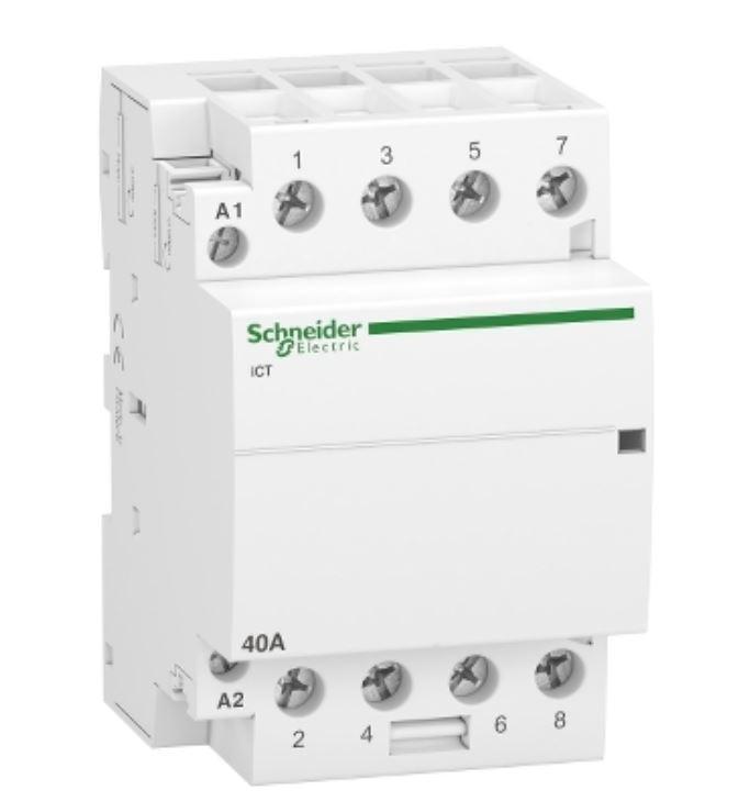 Contattore Acti9 iCT Schneider Electric 4NA 40a comando 230-240V - A9C20844 01