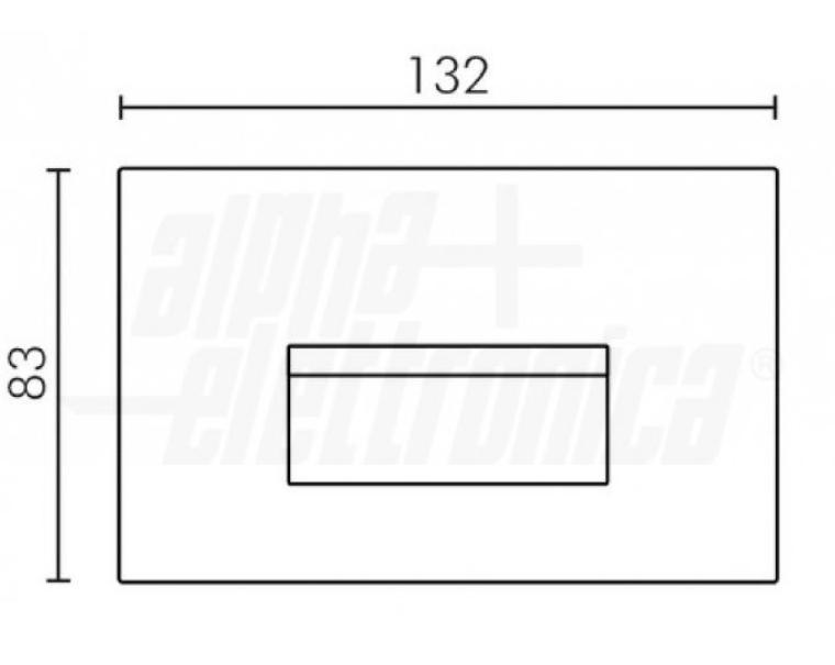 Cornice segnapasso Alpha Elettronica Zero per articolo JO491 nero - JO491B 03