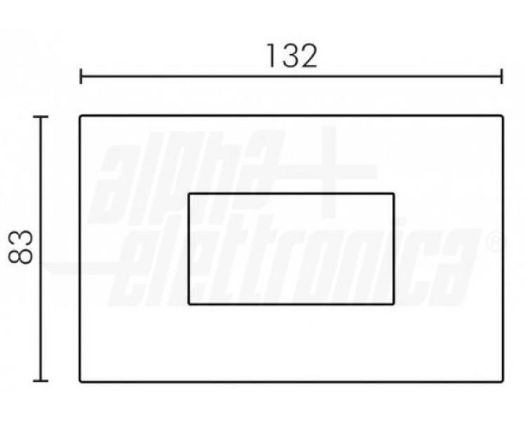 Cornice segnapasso Alpha Elettronica Magica per articolo JO490 nero - JO490B 03