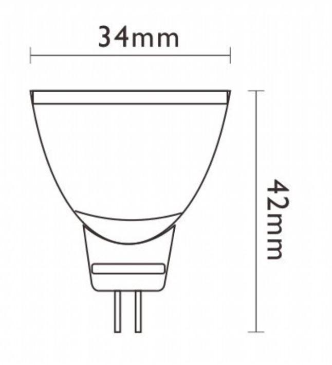 Lampadina led Marino Cristal STD Dicroicaled GU4 4W 12V 3000K - 21506 02