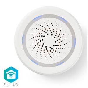 Sirena smart  wifi alimentazione da rete 85db 8 suoni bianco - wifisi10cwt