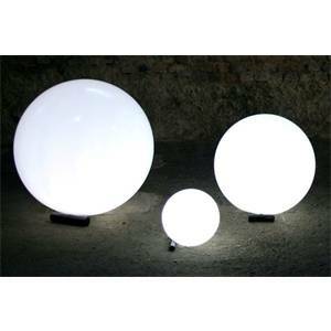 Globo luminoso da giardino diametro 40cm base inox lp-sff040