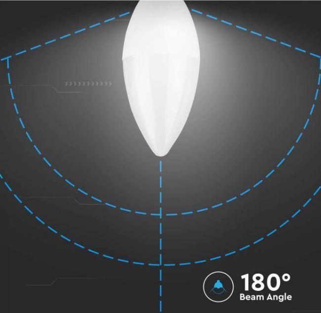 Lampadina led candela V-tac E14 4,5W 4000K chip Samsung VT-226-N - 21172 04