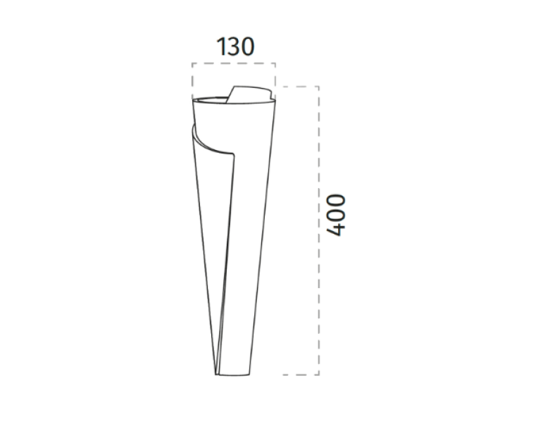 Lampada da parete Belfiore 1xE27 max 52W bianco - 2602A-41 02