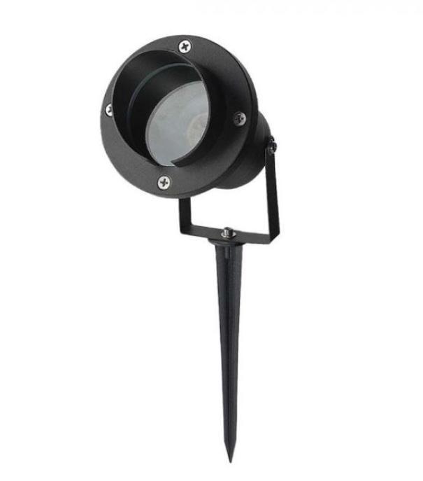 Lampada con picchetto V-tac Garden GU10 IP65 nero VT-7704 - 7572 01