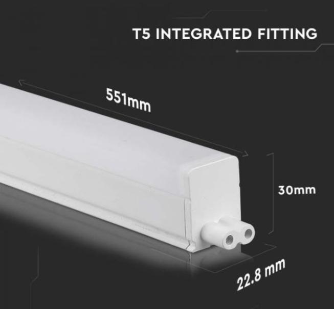 Plafoniera led V-tac Pro chip Samsung 7W 6400K 60cm VT-065-N -  21694 04