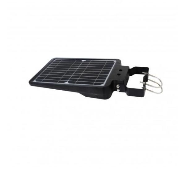 Lampione a carica solare Velamp Cruiser 15W 4000K IP65 potenza fissa al 20% con passaggio al 100% per movimento rilevato - SL373 03