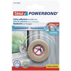 Nastro biadesivo  powerbond trasparente - 55743-00002-20