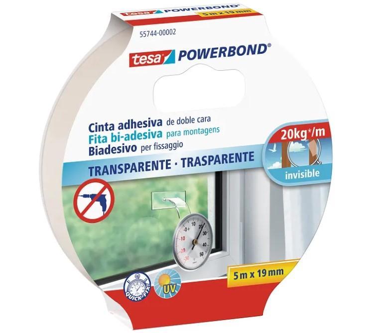 Nastro biadesivo Tesa Powerbond trasparente - 55744-00002-20 01