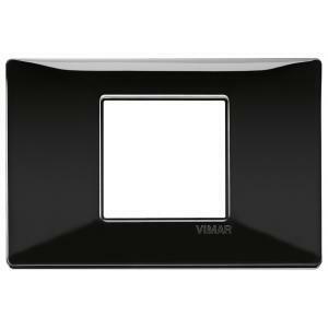 Plana placca 2 moduli colore nero 14652.05