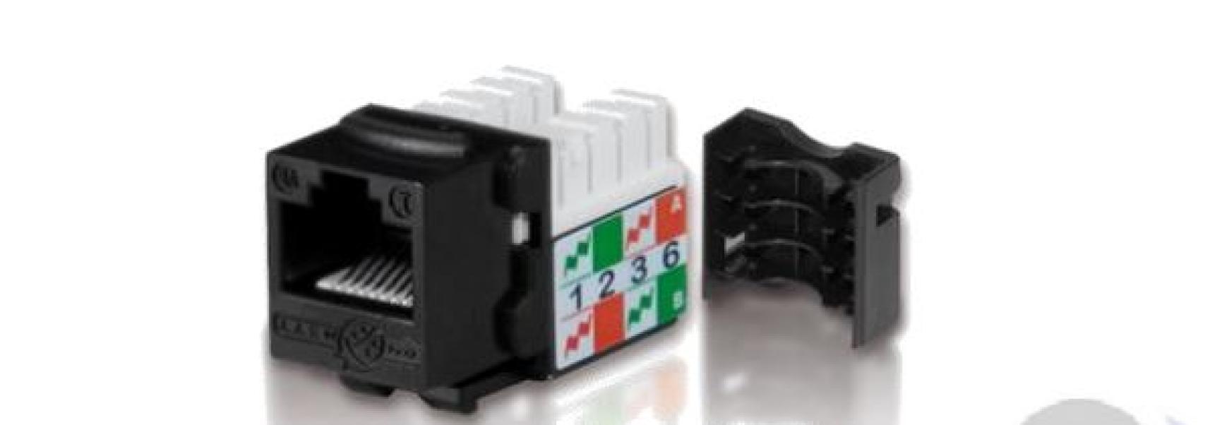 Presa Rj45 Item U/UTP cat5E nero - 50102 01