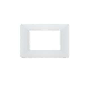 Placca tecnopolimero  joy 4 moduli compatibile con bticino matix bianco - m8004-01