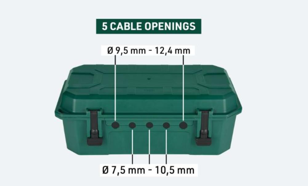 Scatola impermeabile Electraline IP54 con multipresa - 300181 02