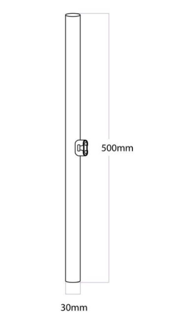 Lampadina led Creative-Cables attacco S14d 7W 2700K -  BB-S12 02