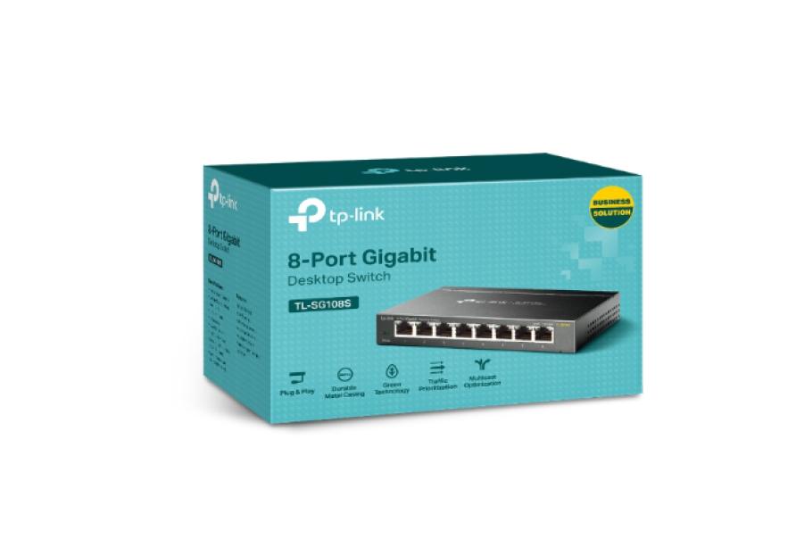 Switch desktop Tp-Link 8 porte 10/100/1000Mbps -  TLSG108S 02