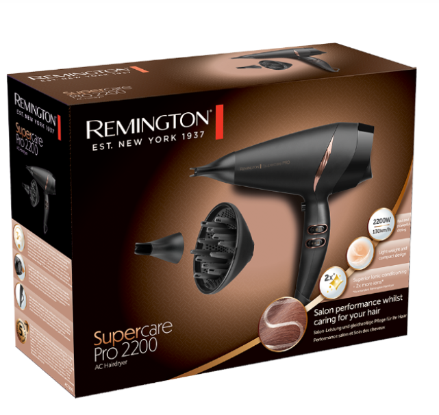 Phon Remington Supercare Pro 2200 AC 2200W cavo da 3m nero - AC7200 05