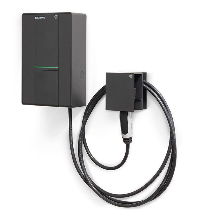 WallBox Scame 1 connettore tipo 2 32A 7,4kW con cavo controllo smart APP - 205.W219-S 01