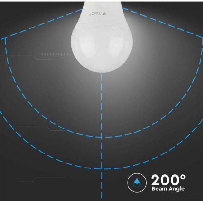 Lampadina led A60 V-tac E27 10,5W 6500K VT-2112-N -  217351 05