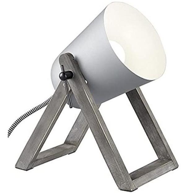 Lampada da tavolo Trio Lighting Marc E27 IP20 grigio - R50721011 01