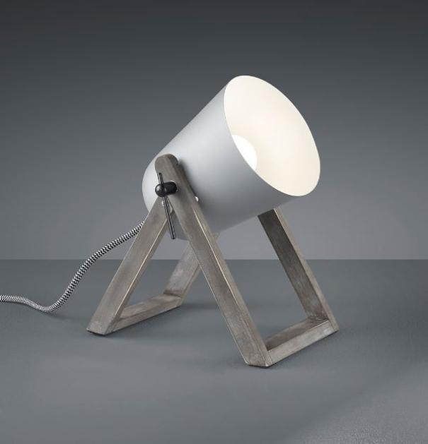 Lampada da tavolo Trio Lighting Marc E27 IP20 grigio - R50721011 02