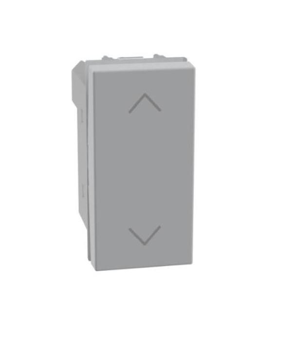 Pulsante doppio Bticino MatixGo interbloccato 1 modulo grigio - JG4037N 01