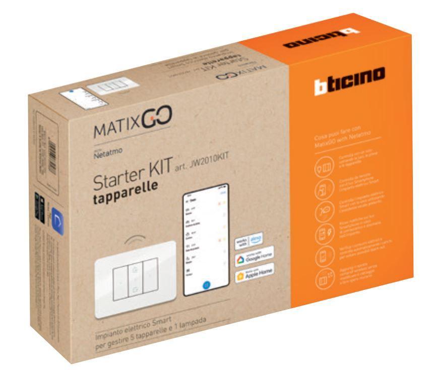 Starter kit Bticino MatixGo per tapparelle bianco - JW2010KIT 01