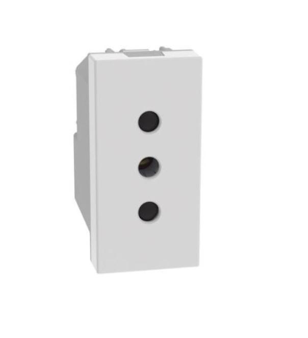 Presa standard itaia Bticino MatixGo 2P+T 10A 1 modulo bianco - JW4113 01