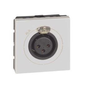 Connettore audio  matixgo xrl 3 pin f 2 moduli bianco - jw4295